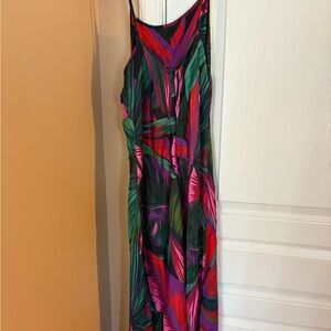 FARM Rio Colorful Leaf Print Dress